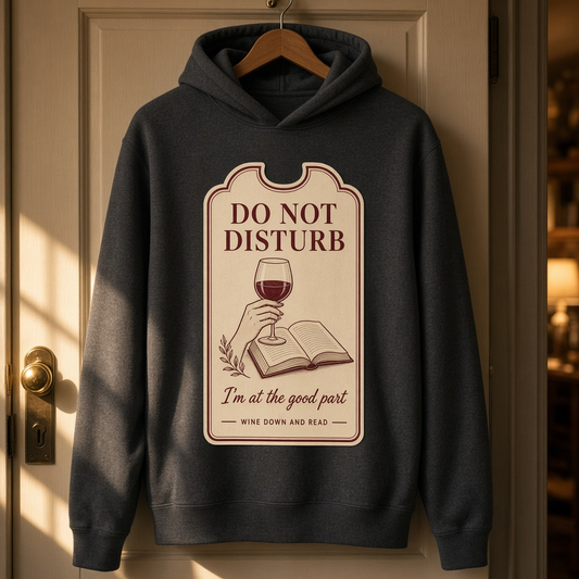 Do Not Disturb, I'm at the Good Part Hoodie – Reader Door Hanger Design