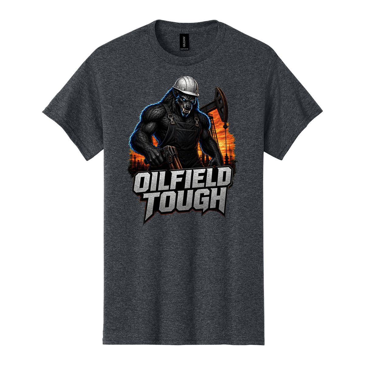 Oilfield Tough Crew Gift Set - Oilfield Tough tee in Dark Heather